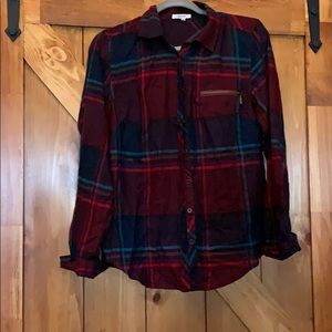 Plaid button down